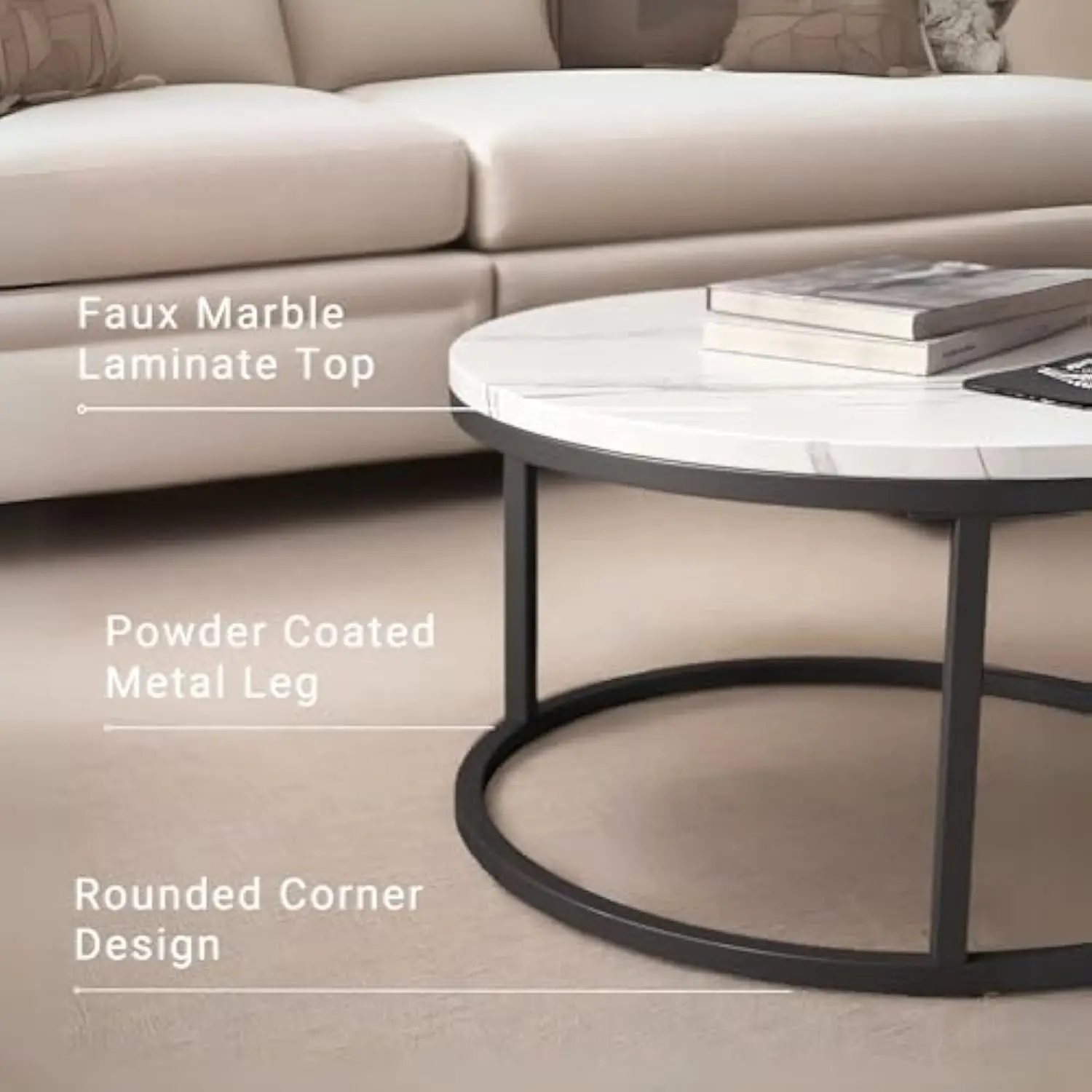 Nesting coffee tables showing versatile alternatives to single tables