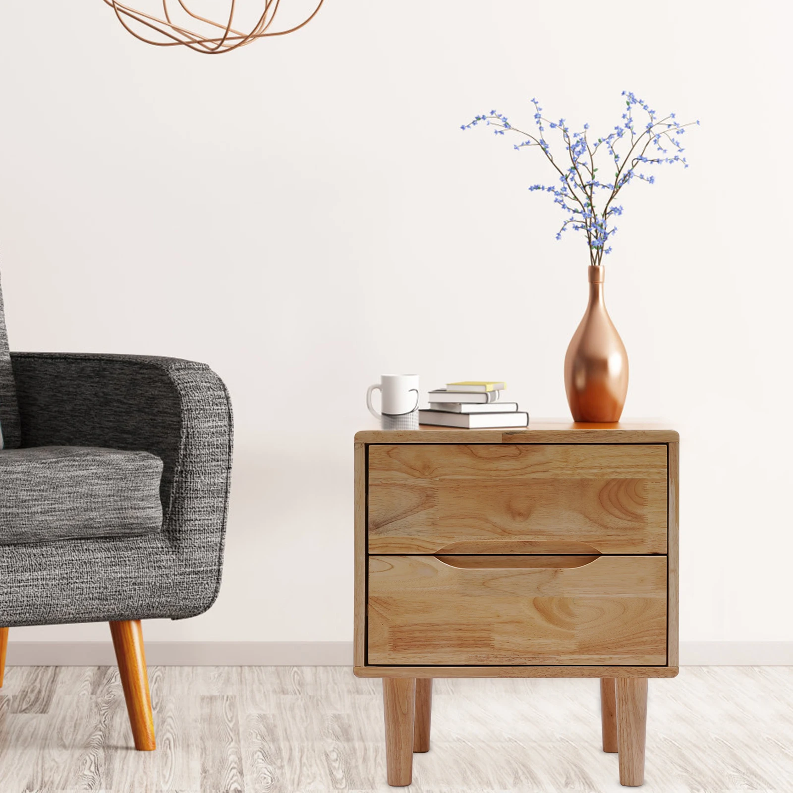 Teak furniture with different finishes showing how treatments affect the natural grain appearance