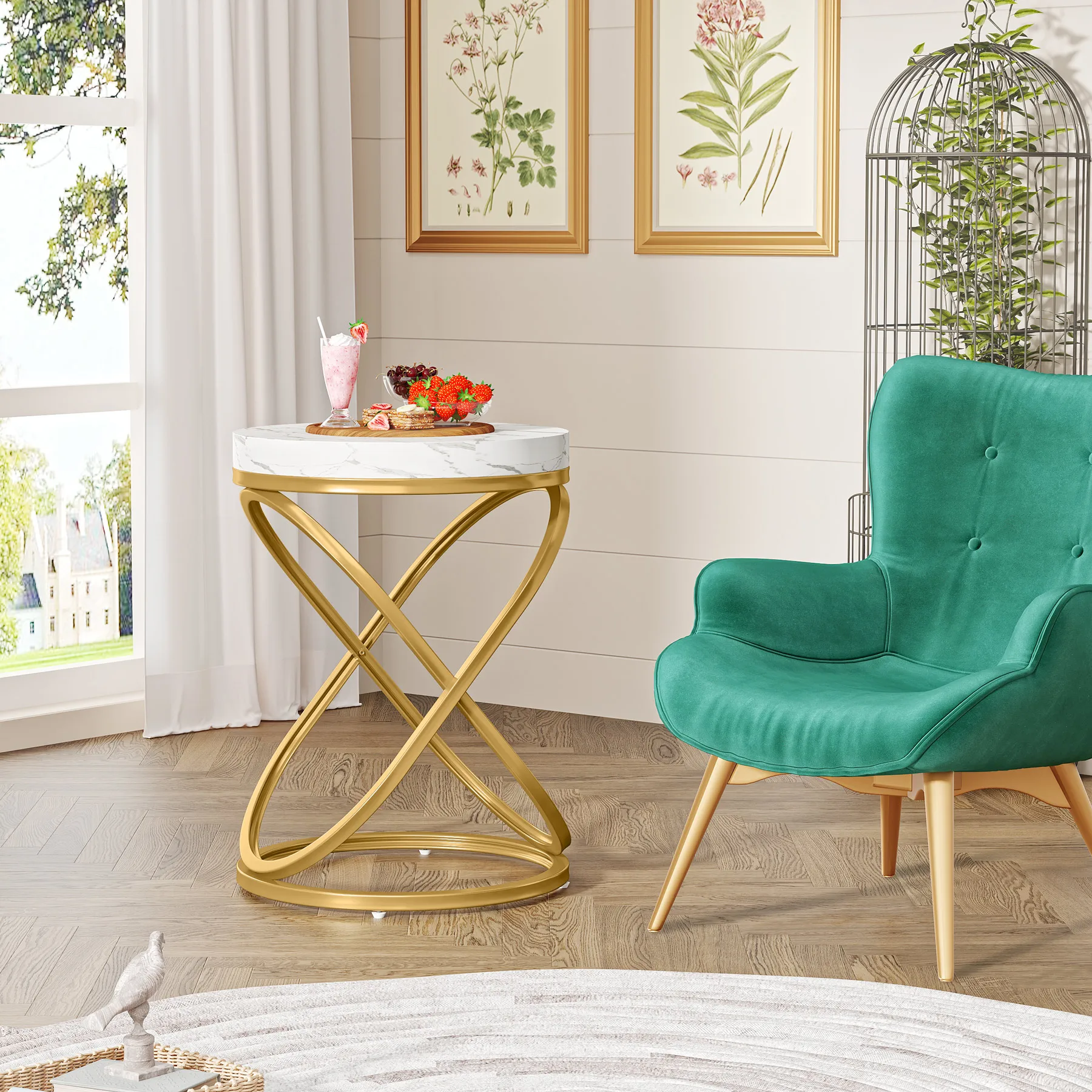 Gold accents complementing neutral Scandinavian color schemes