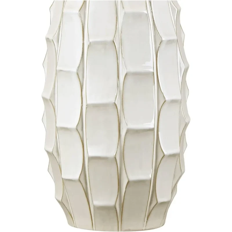 Ceramic Oval Mid-Century Modern Table Lamps Set of 2 - White Living Room Bedroom Bedside Lighting - Image 6